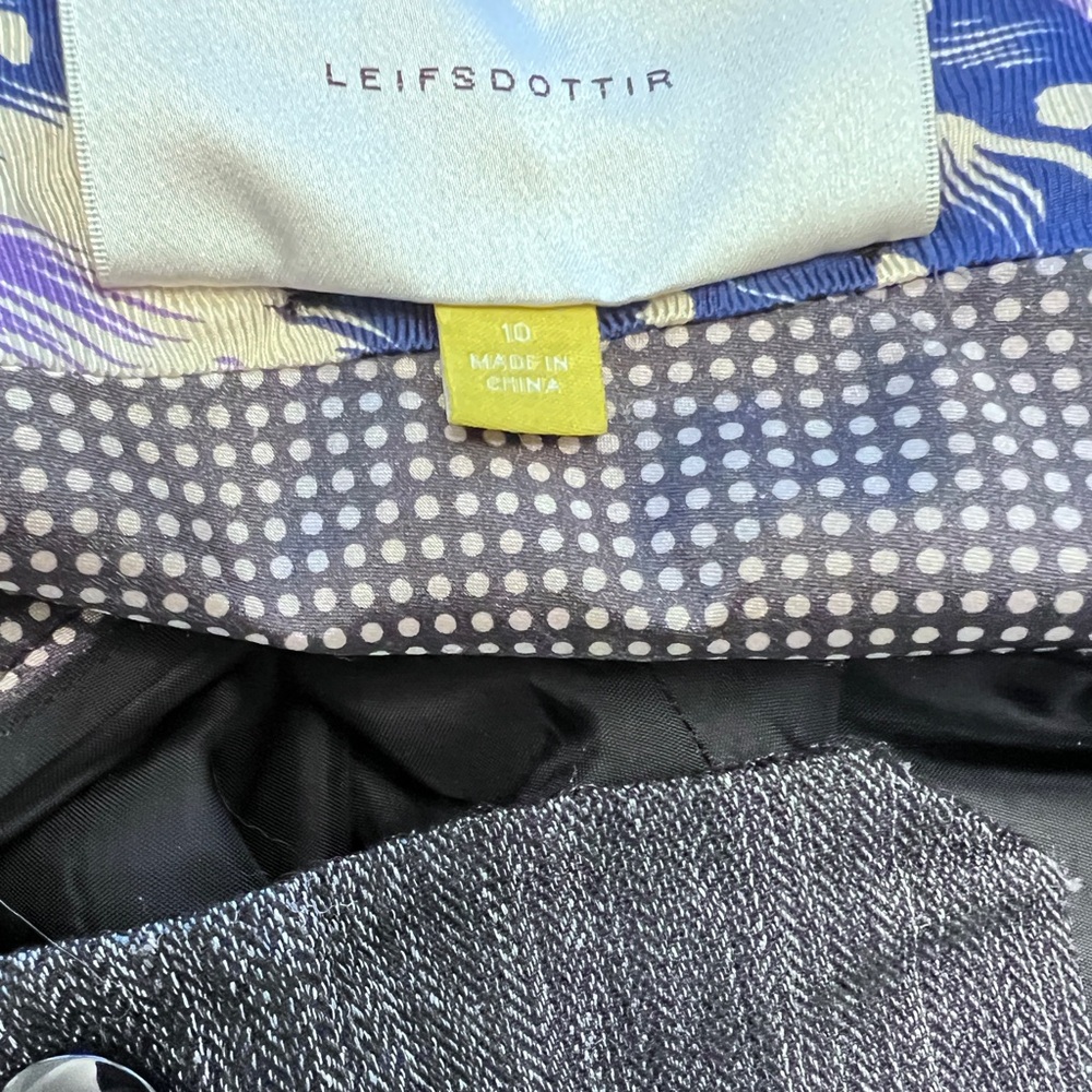 leifsdottir Black and White Wide Leg Pants